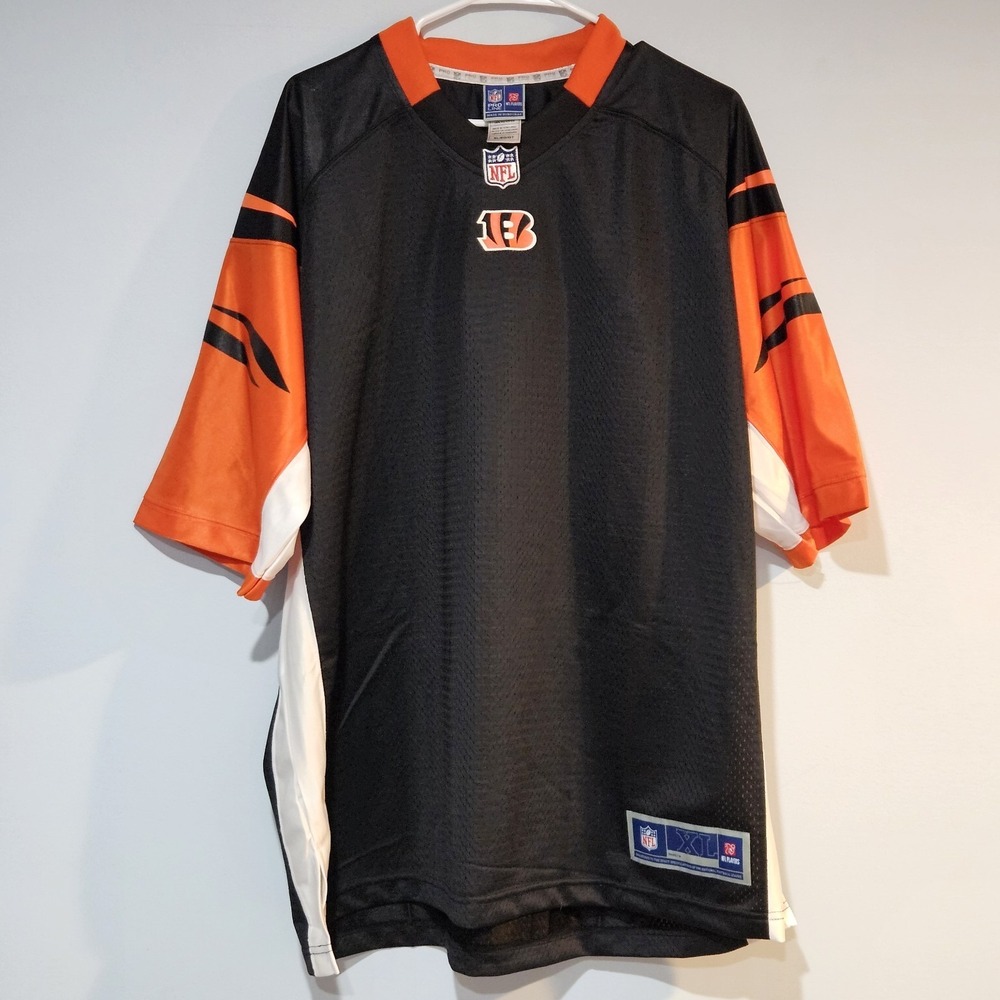 Pro Line Cincinnati Bengals Men's Blank Jersey Size XL Black Orange